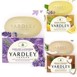 Yardley London Assorted Soaps - Lavender, Lemon, Coconut- Pack of 3